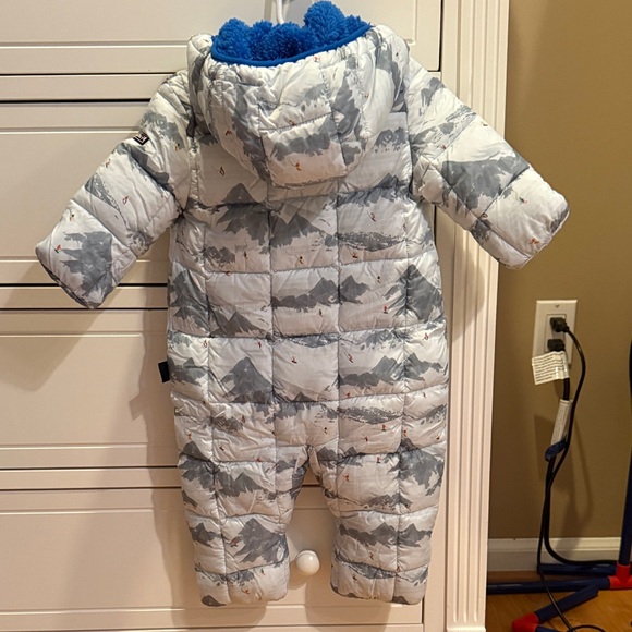 Spyder Blue and Gray Baby Snowsuit 3/6 Months - Picture 4 of 8